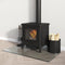 vidaXL - Glasplaat - openhaard - rechthoekig - 80x50 - cm
