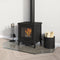 vidaXL - Glasplaat - openhaard - zeshoekig - 100x50 - cm