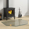 vidaXL - Glasplaat - openhaard - zeshoekig - 100x50 - cm