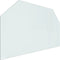 vidaXL - Glasplaat - openhaard - zeshoekig - 100x60 - cm