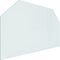 vidaXL - Glasplaat - openhaard - zeshoekig - 100x60 - cm