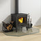 vidaXL - Glasplaat - openhaard - zeshoekig - 100x60 - cm