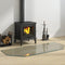 vidaXL - Glasplaat - openhaard - zeshoekig - 120x60 - cm
