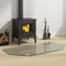 vidaXL - Glasplaat - openhaard - zeshoekig - 120x60 - cm