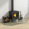 vidaXL - Glasplaat - openhaard - zeshoekig - 120x60 - cm