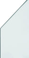 vidaXL - Glasplaat - openhaard - zeshoekig - 80x50 - cm