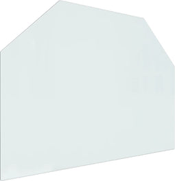 vidaXL - Glasplaat - openhaard - zeshoekig - 80x60 - cm
