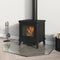 vidaXL - Glasplaat - openhaard - zeshoekig - 80x60 - cm