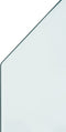vidaXL - Glasplaat - openhaard - zeshoekig - 80x60 - cm