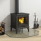 vidaXL - Glasplaat - openhaard - zeshoekig - 80x60 - cm