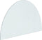 vidaXL - Glasplaat - voor - open - haard - half - rond - 800x500 - mm