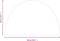vidaXL - Glasplaat - voor - open - haard - half - rond - 800x500 - mm