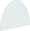 vidaXL - Glasplaat - voor - open - haard - half - rond - 800x600 - mm