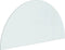 vidaXL - Glasplaat - voor - open - haard - halfrond - 1000x500 - mm