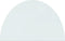 vidaXL - Glasplaat - voor - open - haard - halfrond - 1000x500 - mm