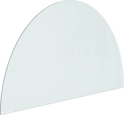 vidaXL - Glasplaat - voor - open - haard - halfrond - 1000x600 - mm