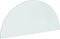 vidaXL - Glasplaat - voor - open - haard - halfrond - 1200x500 - mm