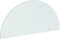 vidaXL - Glasplaat - voor - open - haard - halfrond - 1200x500 - mm