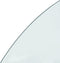 vidaXL - Glasplaat - voor - open - haard - halfrond - 1200x500 - mm