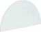 vidaXL - Glasplaat - voor - open - haard - halfrond - 1200x600 - mm