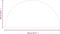 vidaXL - Glasplaat - voor - open - haard - halfrond - 1200x600 - mm