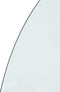 vidaXL - Glasplaat - voor - open - haard - halfrond - 1200x600 - mm