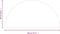 vidaXL - Glasplaat - voor - open - haard - halfrond - 1200x600 - mm