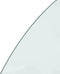 vidaXL - Glasplaat - voor - open - haard - halfrond - 1200x600 - mm