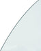 vidaXL - Glasplaat - voor - open - haard - halfrond - 1200x600 - mm