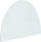 vidaXL - Glasplaat - voor - openhaard - half - rond - 800x600 - mm