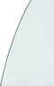 vidaXL - Glasplaat - voor - openhaard - half - rond - 800x600 - mm