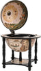 vidaXL - Globebar - massief - eucalyptushout - zwart
