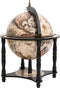 vidaXL - Globebar - massief - eucalyptushout - zwart