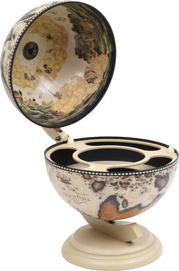 vidaXL - Globebar - tafelmodel - eucalyptushout - wit