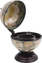 vidaXL - Globebar - tafelmodel - eucalyptushout - wit