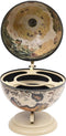 vidaXL - Globebar - tafelmodel - eucalyptushout - wit