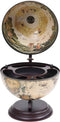 vidaXL - Globebar - tafelmodel - eucalyptushout - wit