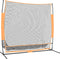 vidaXL - Golftrainingsnet - 215x107x216 - cm - polyester - zwart - en - oranje