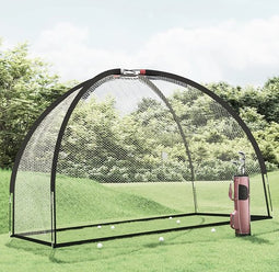 vidaXL - Golftrainingsnet - 300x150x210 - cm - polyester - zwart