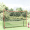 vidaXL - Golftrainingsnet - 305x91x213 - cm - polyester - zwart - en - rood