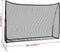 vidaXL - Golftrainingsnet - 305x91x213 - cm - polyester - zwart - en - rood