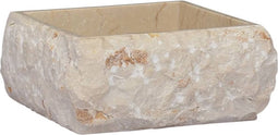 vidaXL - Gootsteen - 30x30x13 - cm - marmer - crèmekleurig