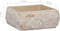 vidaXL - Gootsteen - 30x30x13 - cm - marmer - crèmekleurig