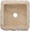 vidaXL - Gootsteen - 30x30x13 - cm - marmer - crèmekleurig