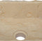 vidaXL - Gootsteen - 30x30x13 - cm - marmer - zwart
