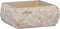 vidaXL - Gootsteen - 30x30x13 - cm - marmer - zwart
