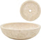 vidaXL - Gootsteen - 40x12 - cm - marmer - crème