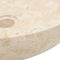 vidaXL - Gootsteen - 40x12 - cm - marmer - crème