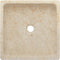 vidaXL - Gootsteen - 40x40x10 - cm - marmer - crèmekleurig