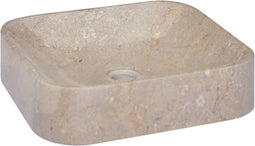 vidaXL - Gootsteen - 40x40x10 - cm - marmer - grijs